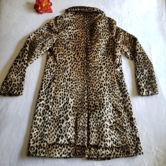 Cheetah | Aqua Faux Fur Coat - Picture 5 of 6